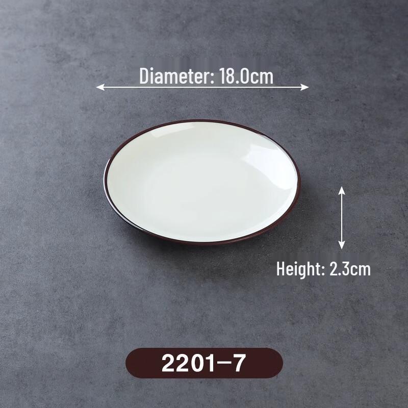 Commercial Melamine Round Shallow Plate