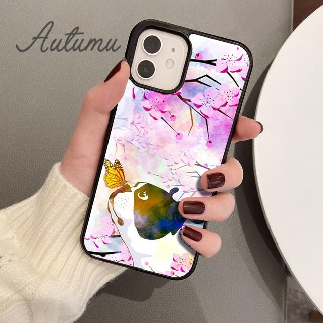 

Чехол для телефона с изображением собаки Бостон-терьер для iPhone 11 12 13 14 Pro Max mini X XR XS SE 2020 5s 6S 7 8 Plus Samsung Galaxy S21 S22 iPhone 11