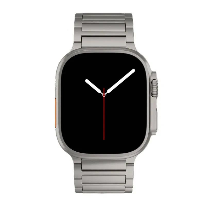 Titanium Metal Band for Apple Watch Ultra 3 2 49mm 45 46 44mm Luxury Strap For iWatch Series 11 10 9 6 Se 8 Link Bracelet Correa