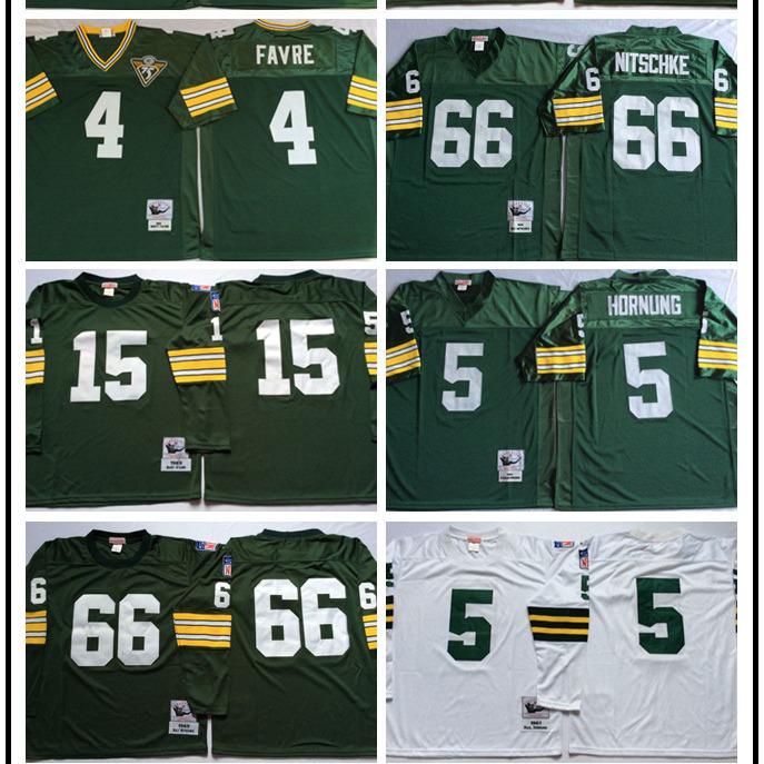 

Винтажный джерси Зала славы Green Bay Packers #92, #5, #15, #66 XL
