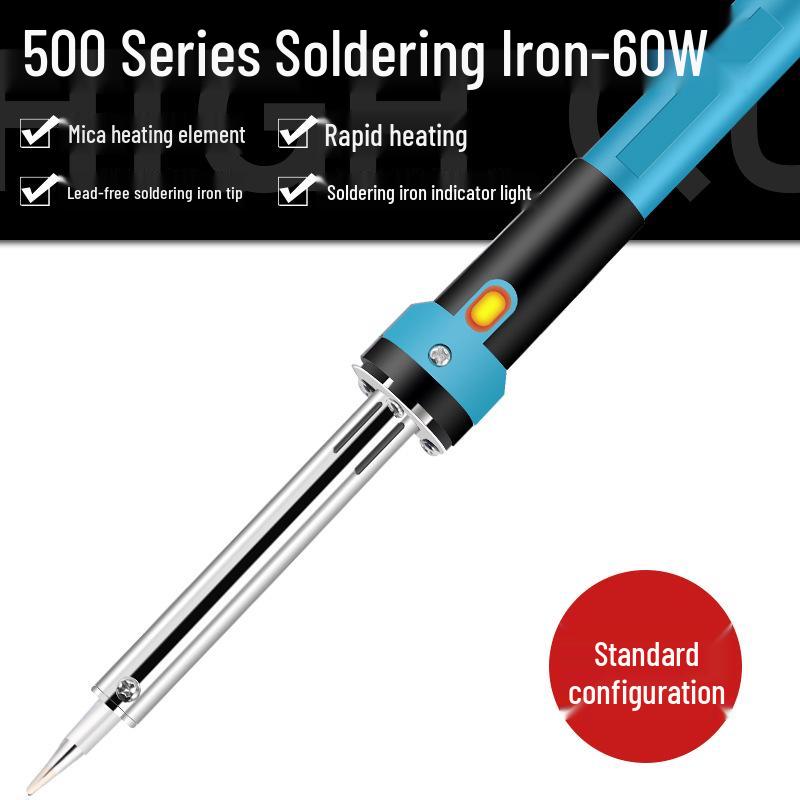 Environmentally Friendly Externally Heated Soldering Iron with Indicator Light, 30W/40W/60W, Constant Temperature, Round Tip.