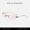 Frameless Oval Metal Sunglasses G Spice Girl Fishbone Wear Street Shooting Stars Cat Eye Sunglasses