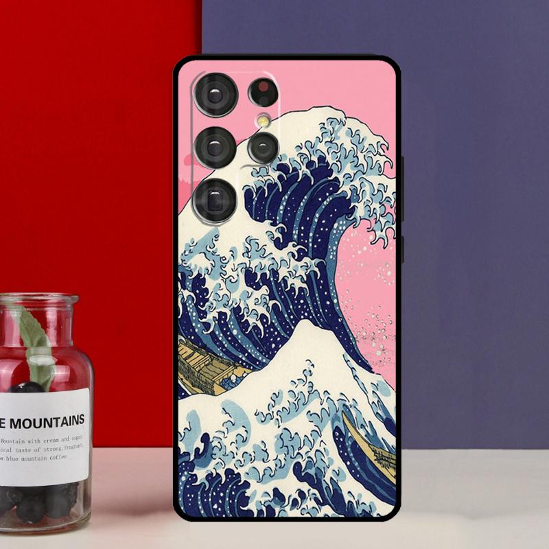 The Great Wave off Kanagawa Funda Case For Samsung Galaxy S25 Ultra S9 S10 S20 S21 S22 Plus S23 Ultra S24 FE Phone Cover