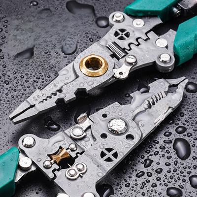 Metall Abisolierzange Manuell Multifunktions Drahtschneider Zange Faltbar Elektriker Handwerkzeuge Drahtleger Wartungswerkzeug