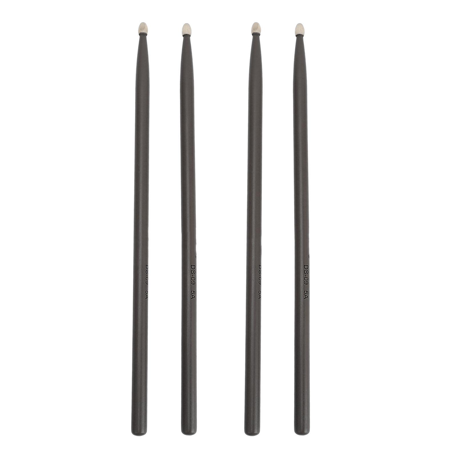 

2 пары деревянных барабанных палочек 5A цветные для детей и взрослых начинающих барабанная установка практика DS-09 Black