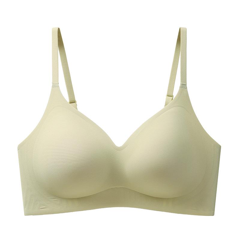 Small Bust Push Up Seamless Fixed Cup Bra, Soft Support Lifting Wireless Bra