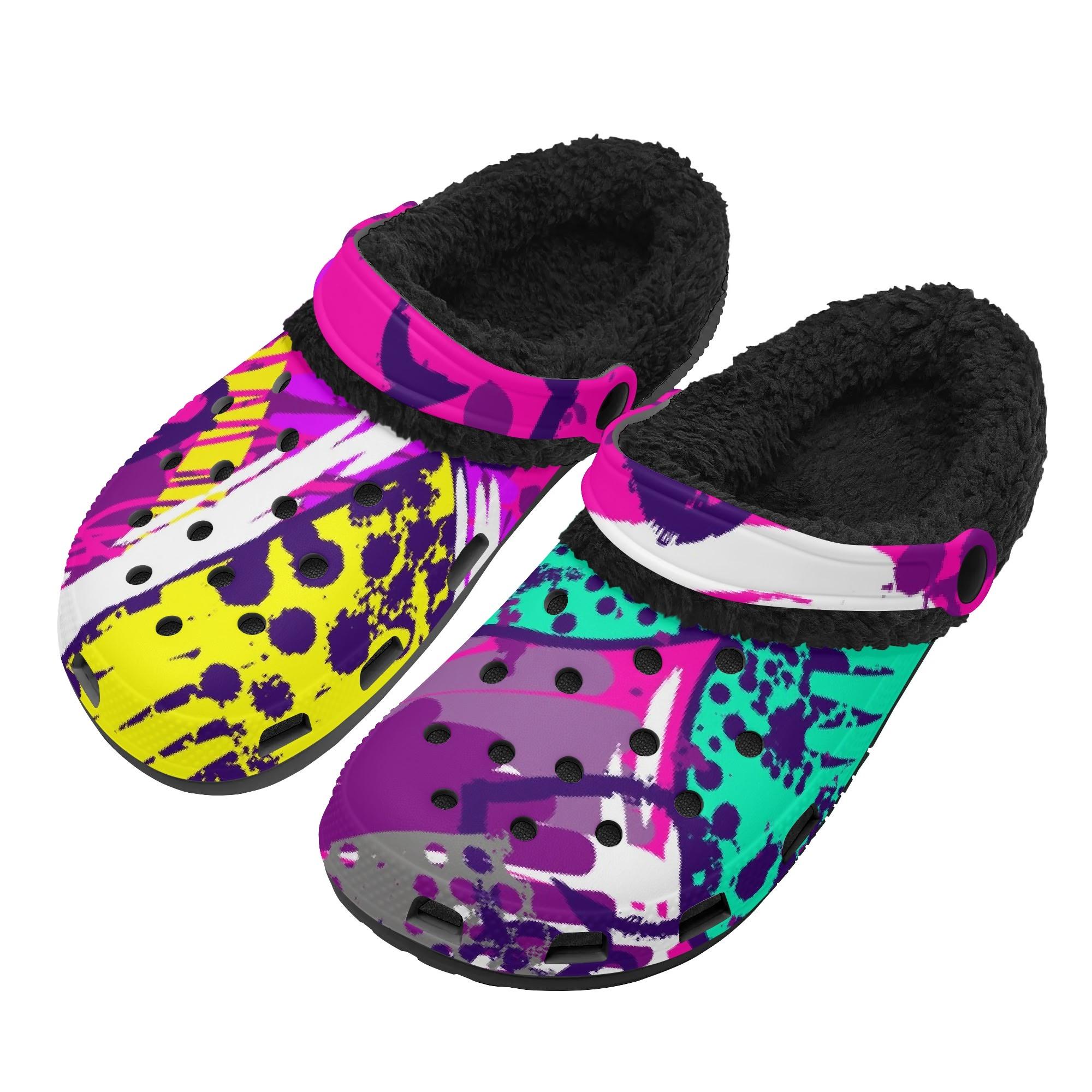 

1 Pair Soft EVA Lined Clogs For Men Women Cozy Slip On Warm Winter Comfort Shoes Lightweight Indoor Outdoor Wear 48 чорний