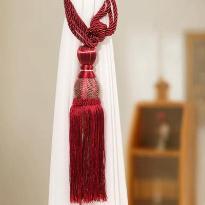 1 para ozdobnych wiązań do zasłon z frędzlami Eleganckie długie frędzlowe uchwyty do zasłon okiennych i drzwiowych Wystrój domu