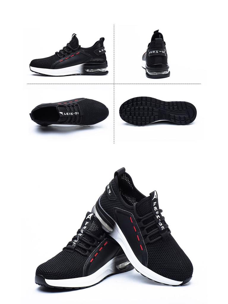 Flyknit Wear-resistant Steel Toe Safety Shoes: Anti-smash & Anti-puncture, Universal Work Shoes for All Seasons.