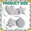 Christmas Silicone Molds Christmas Casting Mold for Resin Concrete Reusable Charm for Plaster Wax Fondant Clay Concrete Kitchen