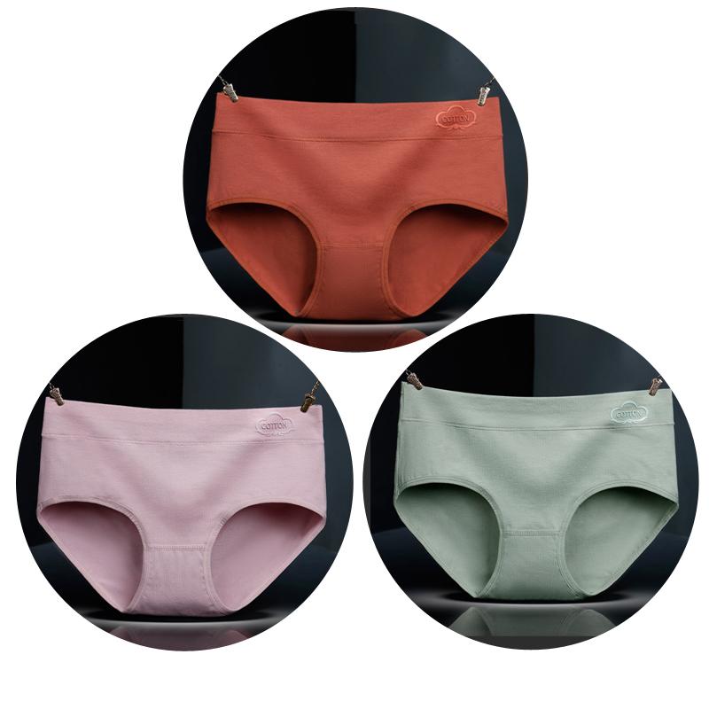 3 Pcs/Lot Panties Women's Underwear Cotton Panties Antibacterial Underwear Breathable Briefs Underpanties Girls Sexy Lingeries