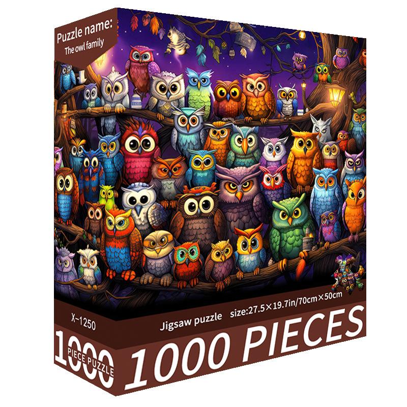1000-Piece Cute Challenging Educational Jigsaw Puzzle for Adults - Stress Relief Birthday Gift for Her