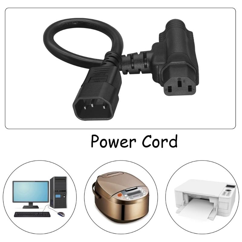 C14 To C13 5-15R Splitter Power Cord Extension Cable IEC 320 C14 Male To 5-15R Female Splitter Adapter Cable Cord