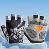 Fitness Cycling Gloves Anti Slip Shock-Absorbing Summer Half Finger Gloves Men Women Biking Fishing Breathable Sunscreen Gloves 6