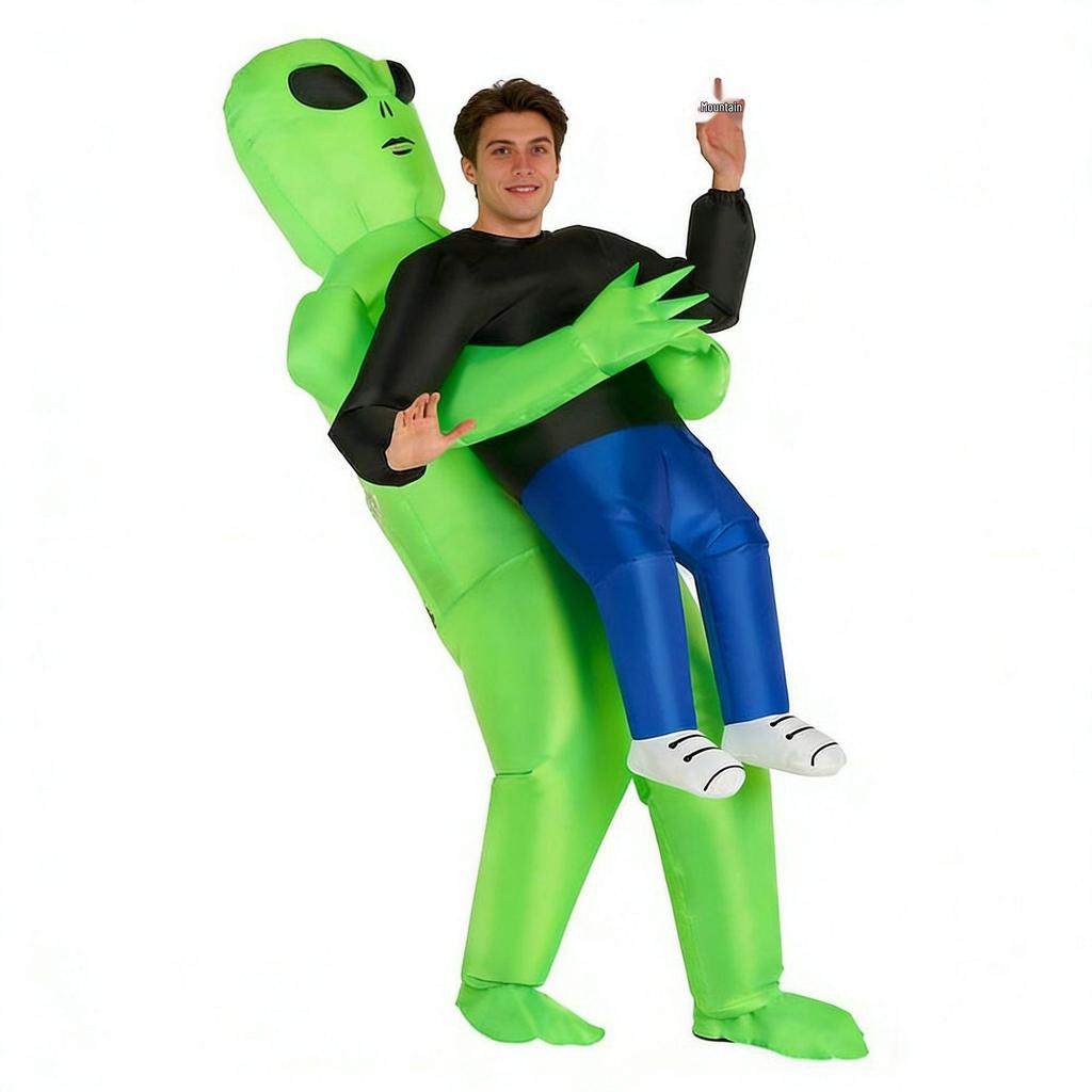 Costume Gonflable Dinosaure Alien Halloween Très Vendu - Tenue Poupée Drôle Créative pour Spectacles et Maquillage