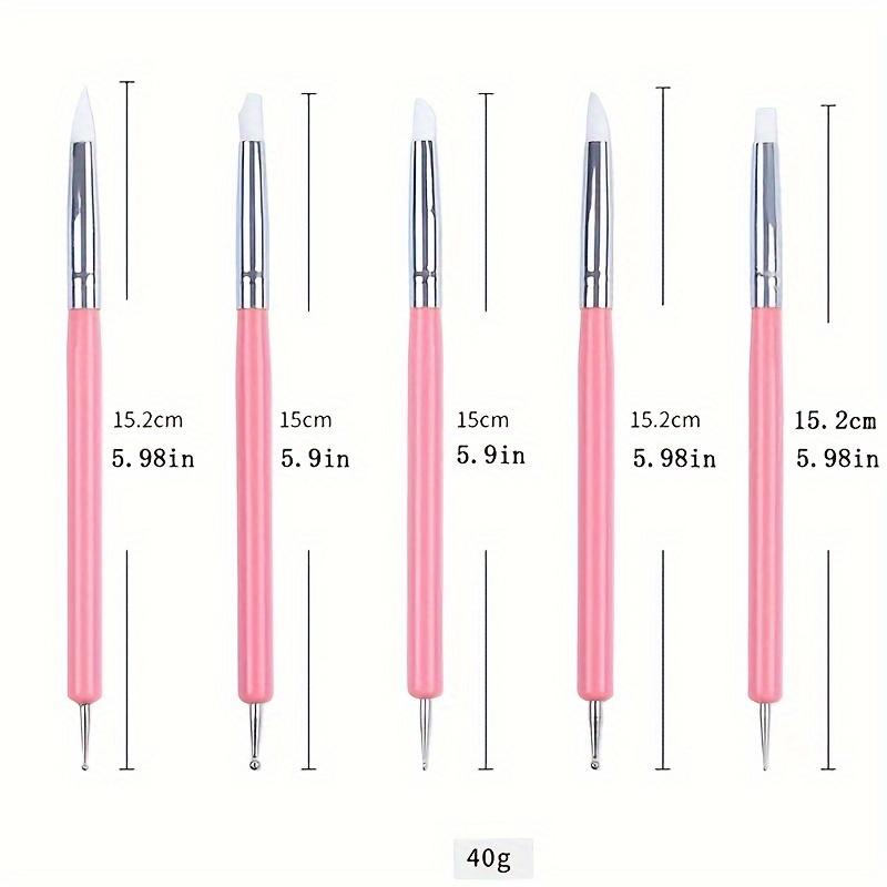 5pcs.set Silicone Clay Sculpting Tools For Brush Modeling Dotting Pen Art Pottery DIY Carving Tools