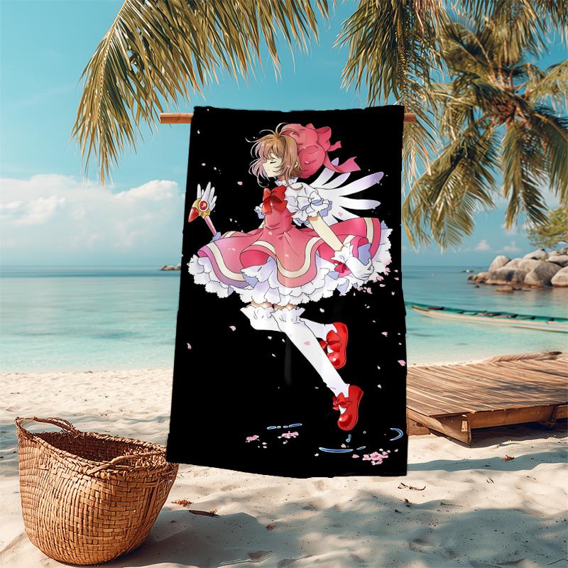 1Pc Magical Fairy Princess Beach Towel Microfiber Beach Towel Thin Absorbent For Beach Swimming Yoga Bath Sports 0917231