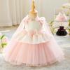 Elegant Princess Dress: Fluffy Soft Gauze Bow Skirt for Girls' Birthdays