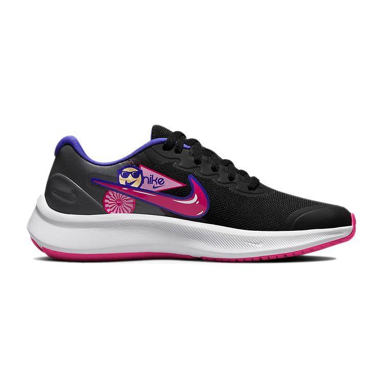 Nike Star Runner GS Black Pink Rise Kids Sneakers Lapis Very-Berry DH3144-013