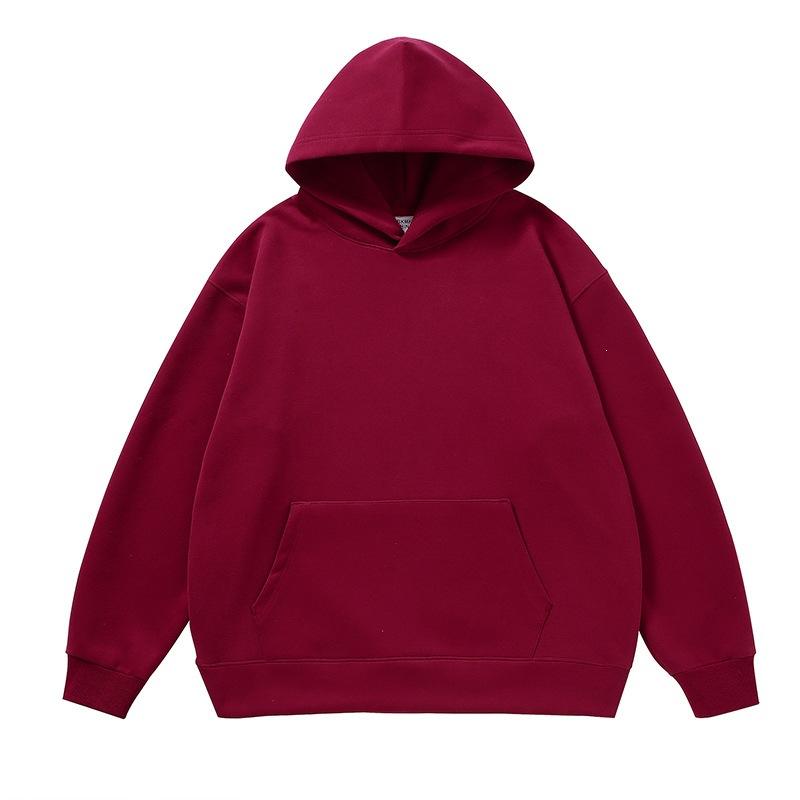 New Men's Clothing Autumn Casual Basic Hooded Solid Color Sweater Sweatpants American Trendy Brand Sports Suit Men