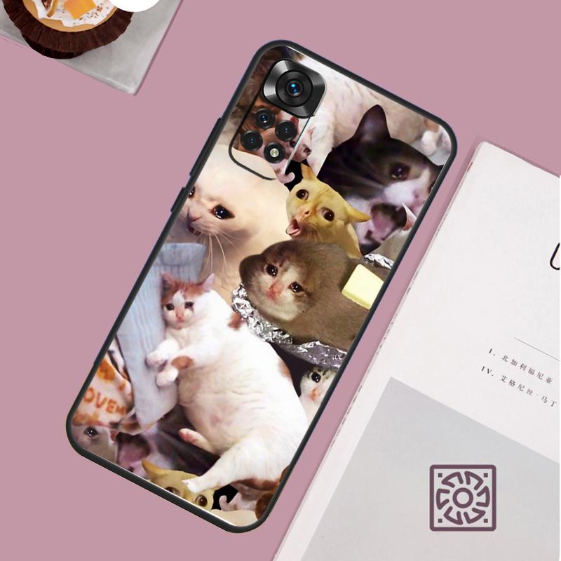 

Crying Cat Memes Case For Redmi Note 12 10 9 8 11 13 Pro 9S 10S 11S 12S Phone Cover For Redmi 12C 9C 10C 13C Redmi Note 12 Pro 5G