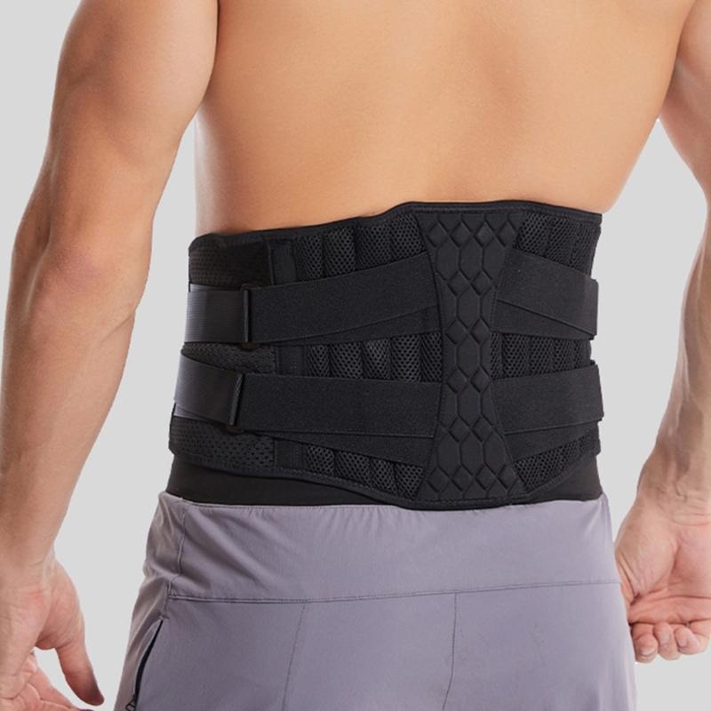 Elastic Back Brace With Enhanceds Lumbar Support Adjustable Waist Trimmer Belt For Gym Office Use And Travel