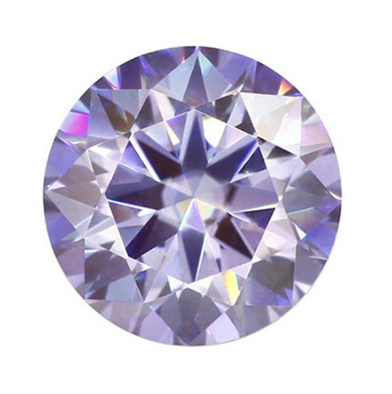 Round Multicolor Moissanite Stones: Red, Yellow, Blue, Green & Paraiba Colors