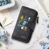 Stylish Adventure Print Long Wallet with Multi Compartments for Daily Use Portable Functional Purse for Travel