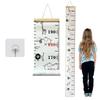 Wooden Wall Hanging Wall Sticker For Kids Room Decoration Height Measure Ruler Wallpaper Baby Growth Chart Decor On The Wall