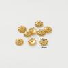 20pcs/lot 14K 18K Gold Color Tibetan Flower Beads Caps Tassel Loose Spacer Tray Beads For DIY Jewelry Making Accessories