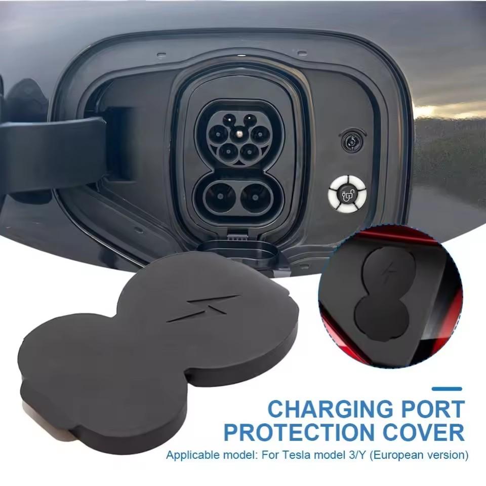 MOBIDEA For Tesla Model 3 Version Silicone Car Charging Port Protection For Model 3/Y Waterproof Dust Plug Protective Cover
