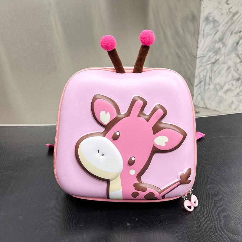 Adorable Cartoon Deer Eva Shell Backpack For Kids Unisex Cute Nursery Schoolbag