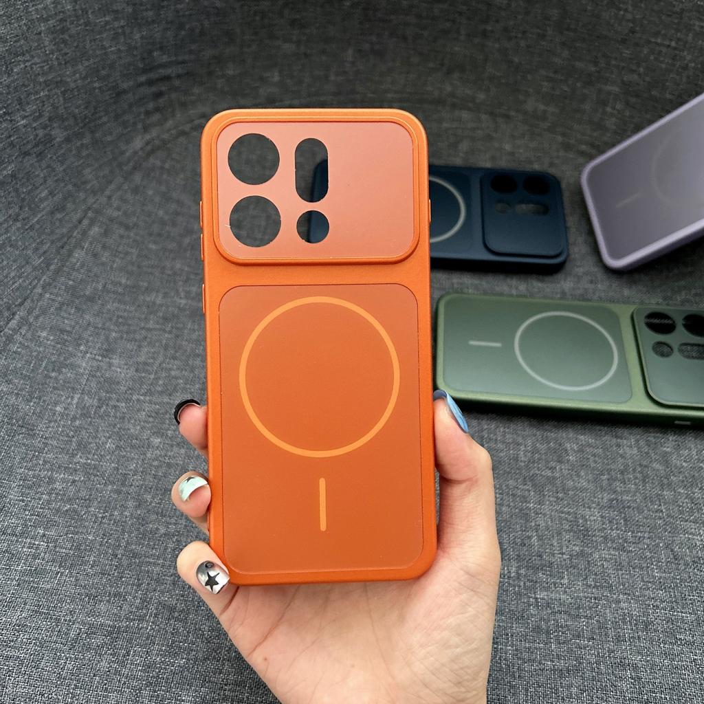 Custodia Rigida AG Satinata con Bumper per Magsafe Magnetica per OPPO Find X9 Pro Ricarica Wireless Antiurto Cover Posteriore Opaca