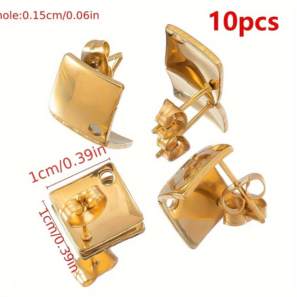 5 Paar Edelstahl Ohrbügel Langer Stift Post Haken Ohrstöpsel Verbinder Quaste DIY Schmuck Handgefertigte Ohrringe Zubehör Fundstücke
