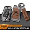 2026 Hot For VW VOLKSWAGEN Car TPU Zinc Alloy Key Case Bag Car Key Chain Metal Key Shell For Volkswagen VW Tiguan MK2 Golf 7 MK7