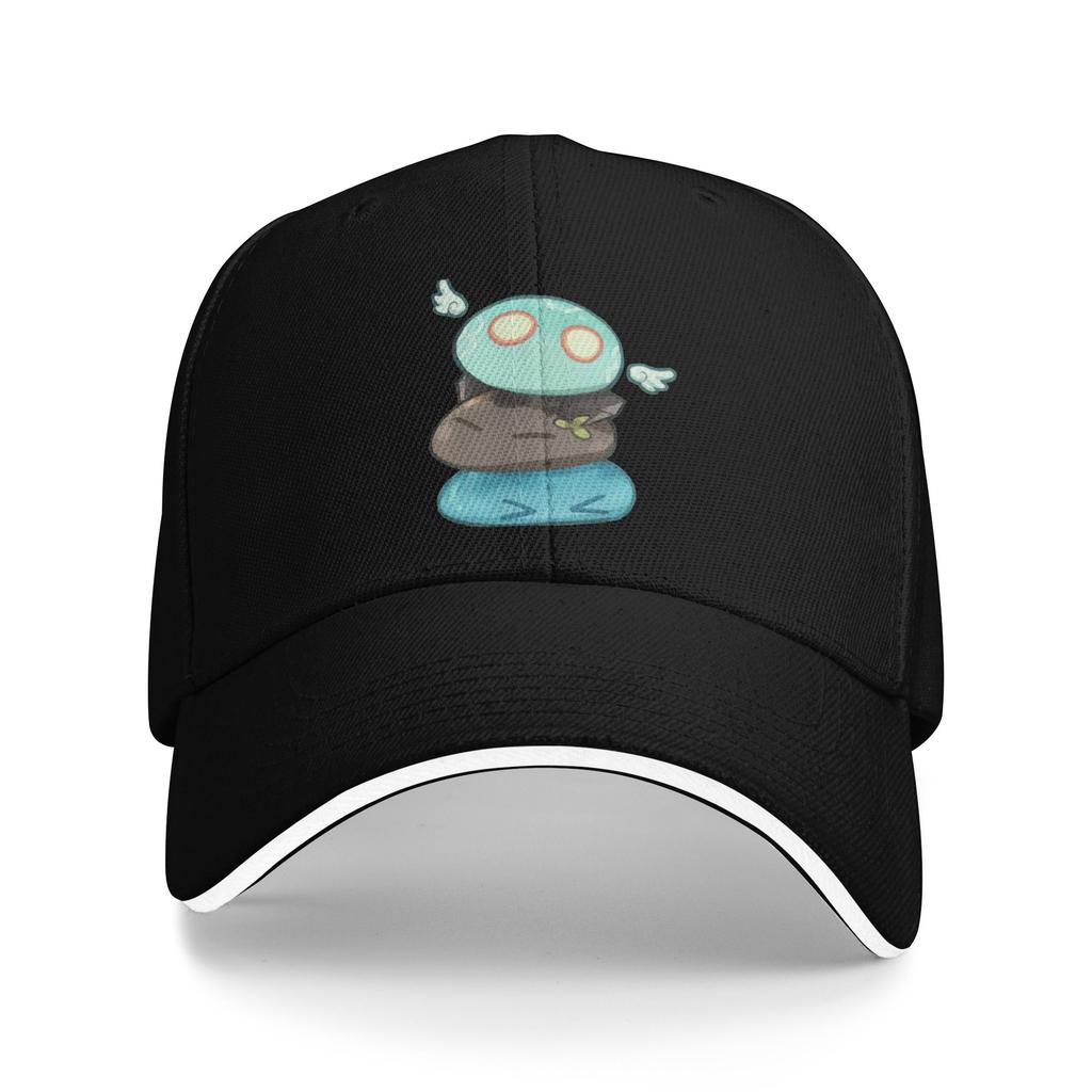 Genshin Impact Cute Geo Slime Baseball Cap Retro Anime Game Sandwich Hats Unisex Style Polyester Dad Hat Sport