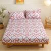 Printed Bedroom Home Hotel Light Beige Soft and Comfortable Bed Sheet
