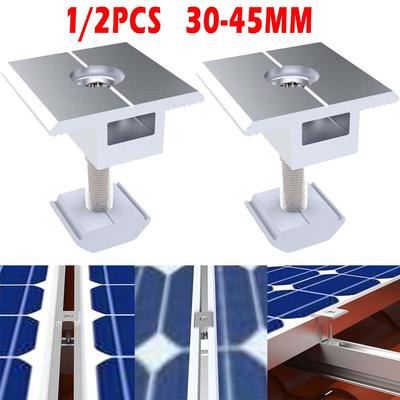 1/2x Solar Panel Clamps 30-45mm For Connecting And Fixing Solar Panel On Rails