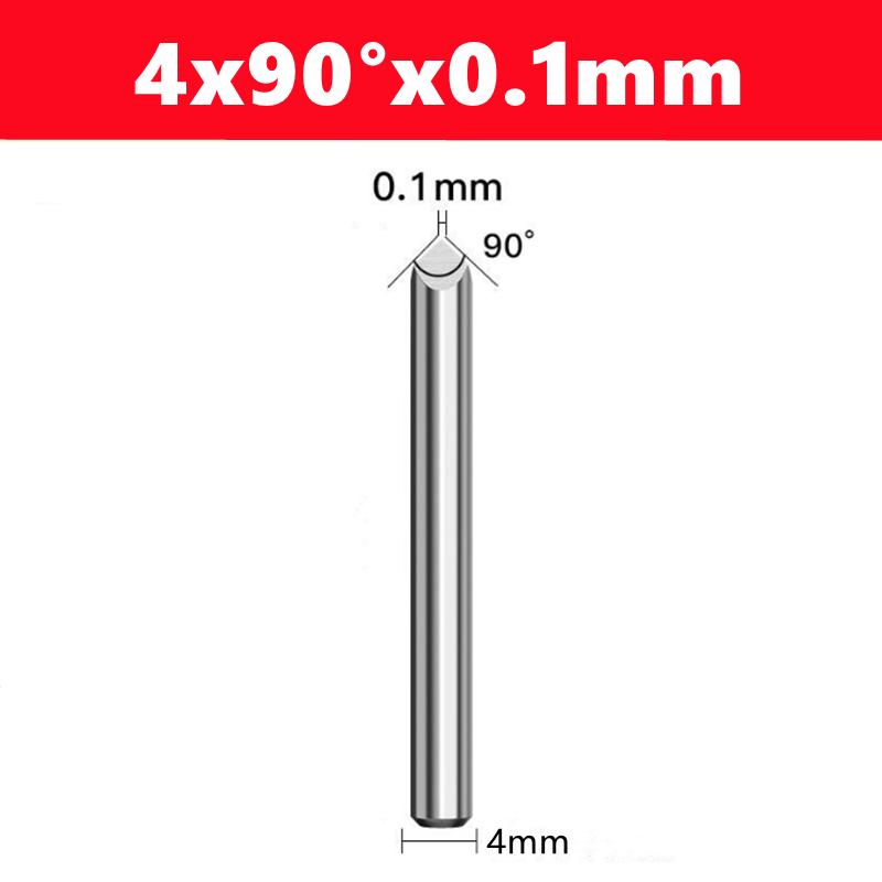 CNC Router Bit 3 Edge Pyramid Engraving Bits 4mm/6mm Shank Carbide End Mill 20,30,40,45,60,90 Degrees CNC Router Milling Tool