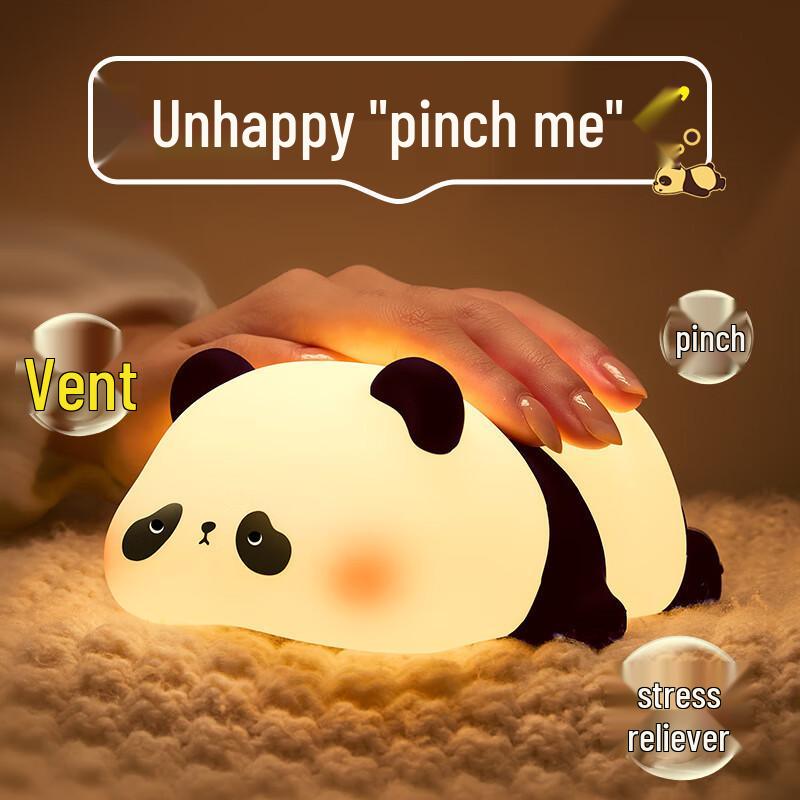 Adorable Panda Night Light: Sleep-Friendly Bedroom Companion for Kids, Perfect Girls' Birthday Gift