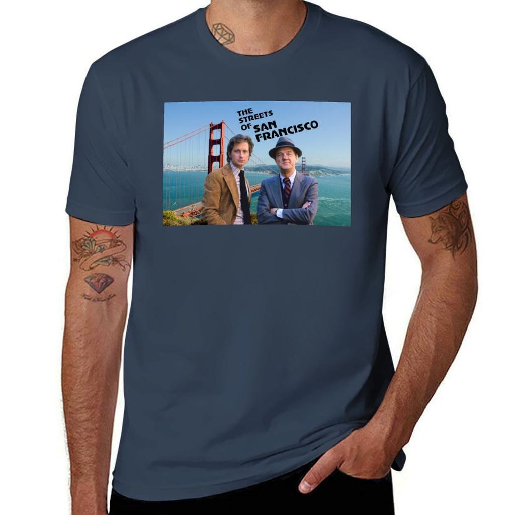 The Streets Of San Francisco Tshirt Sports Casual Short Sleeve Cotton Tee