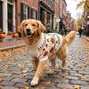 Knitwear Dog Pumpkin Pattern Coat Warm Cat Turtleneck Sweater Knit Pullover  Holiday Clothes