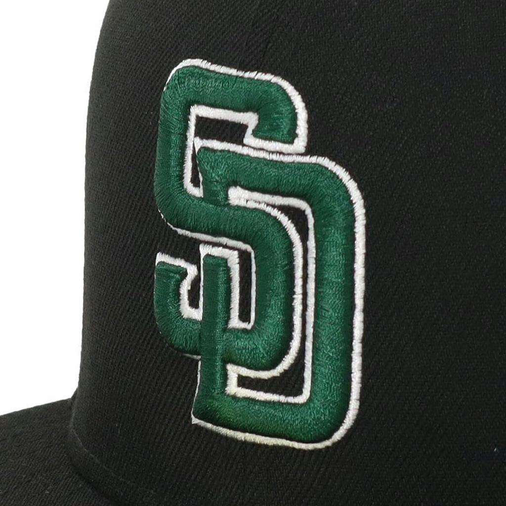 New Era Cap 59FIFTY 70898512 NER35C3293 MLB San Diego Padres SD Black UNDER VISOR ONSPOTZ Special Order Hat 5950 Straight Flat Visor Seasonal