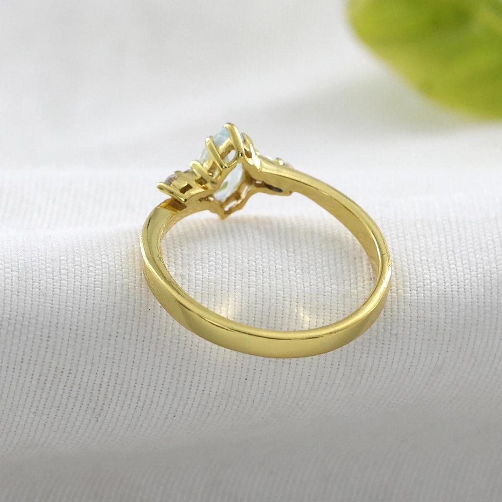 Silver Jewelry, Gold Plated Ring, Handmade Jewelry, Gift For Her, Dainty Ring