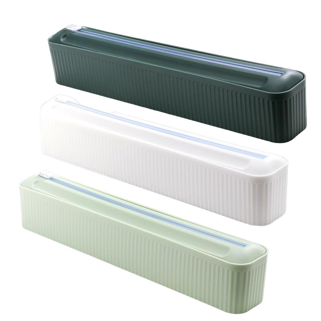 Cling Film Dispenser Wrapping Paper Cutter Home Kitchen Supply Reusable Household Food Wrap Cutter for Household Kitchen Wall