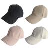 Plush Baseball Cap Winter Windproof Hat for Christmas Harajuku Adult Outdoor Adjustable Duckbill Cap Solid Color