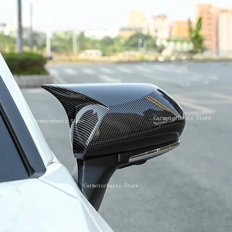 Car Rearview Side Mirror Cover Fit For Toyota Camry 8th 2018 202 Wing Cap Rear View Case Trim Carbon Fiber
