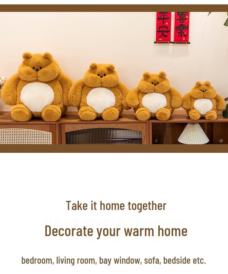 Dun Dun Bear To Rabbit: Cute Cartoon Plush Toy Doll for Kids' Birthdays