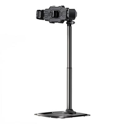 360 Grad drehbarer Doppelposition Handyhalter Tischständer Ausziehbarer Handy-Tablet-Ständer für Live-Übertragung