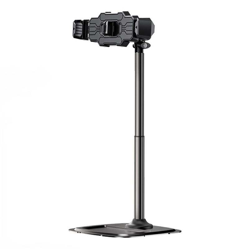 

360 Degree Rotating Double Position Phone Holder Table Support Stand Retractable Phone Tablet Stand for Live Broadcast 1
